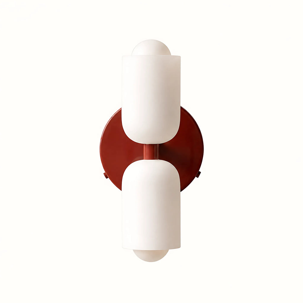 Duo Opal Glass Wall Light