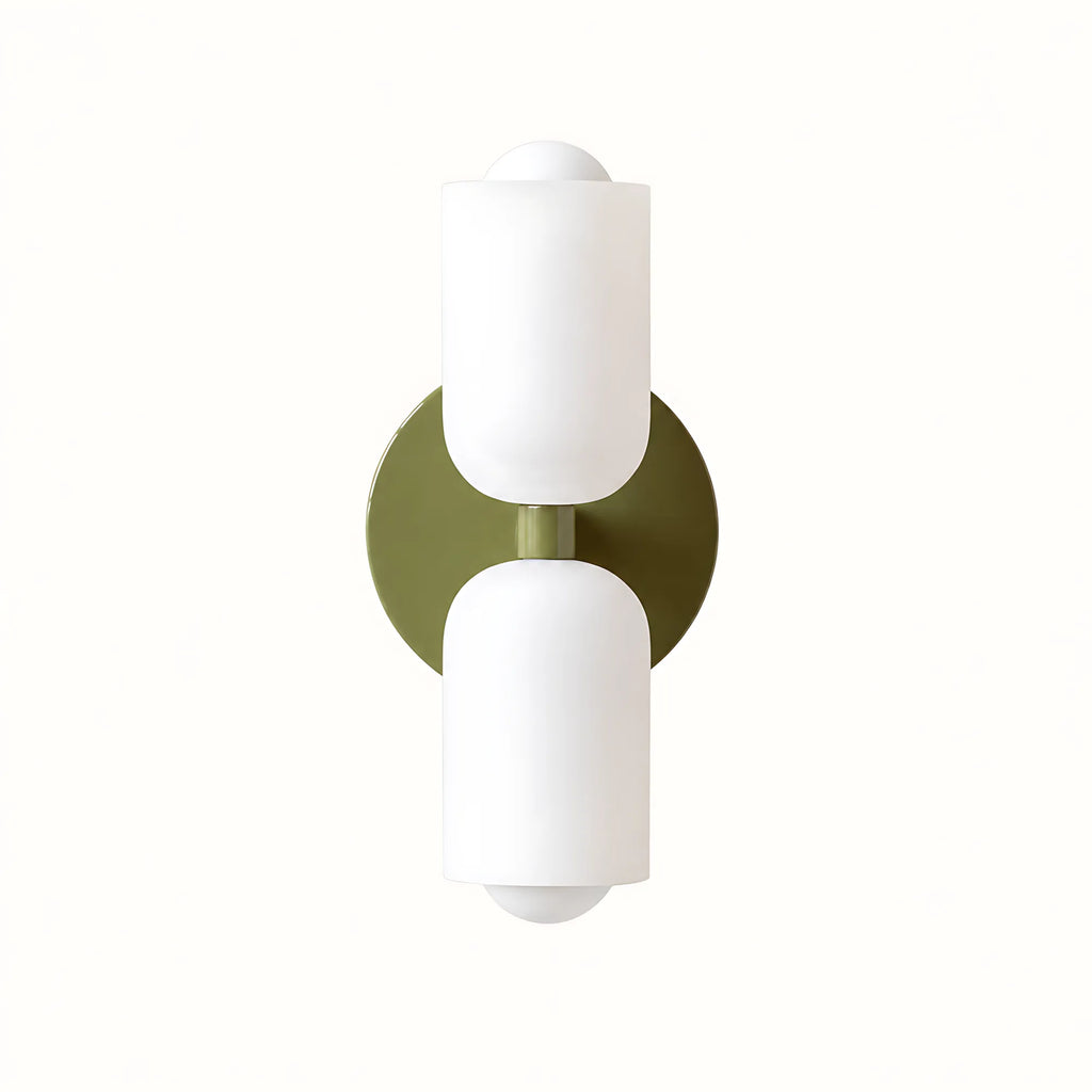 Duo Opal Glass Wall Light
