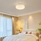 Elara Pleated Remote Dimmable Ceiling Light