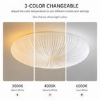 Elara Pleated Remote Dimmable Ceiling Light