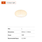Elara Pleated Remote Dimmable Ceiling Light
