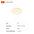 Elara Pleated Remote Dimmable Ceiling Light