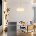 Elara Pleated Remote Dimmable Pendant Light