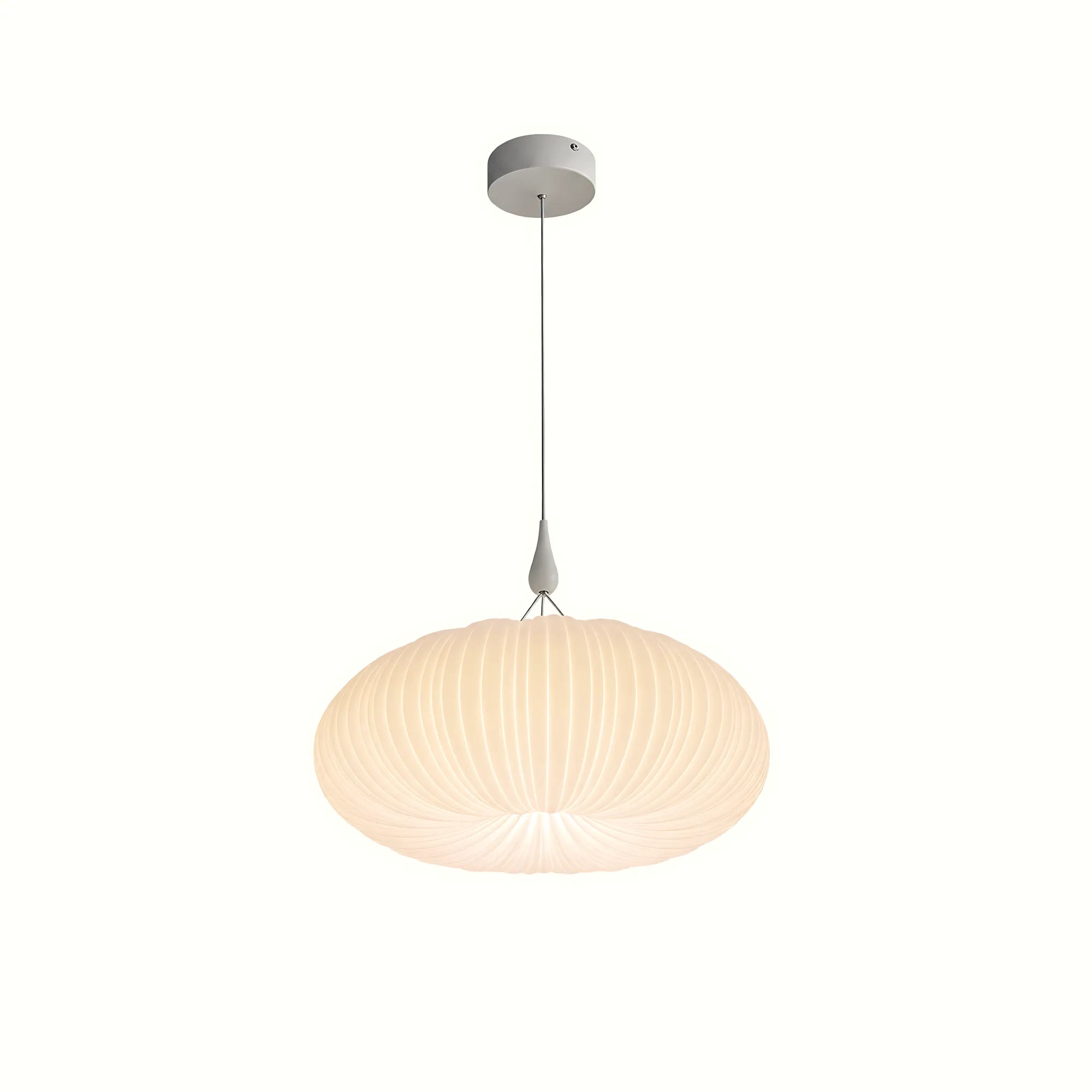 Elara Pleated Remote Dimmable Pendant Light