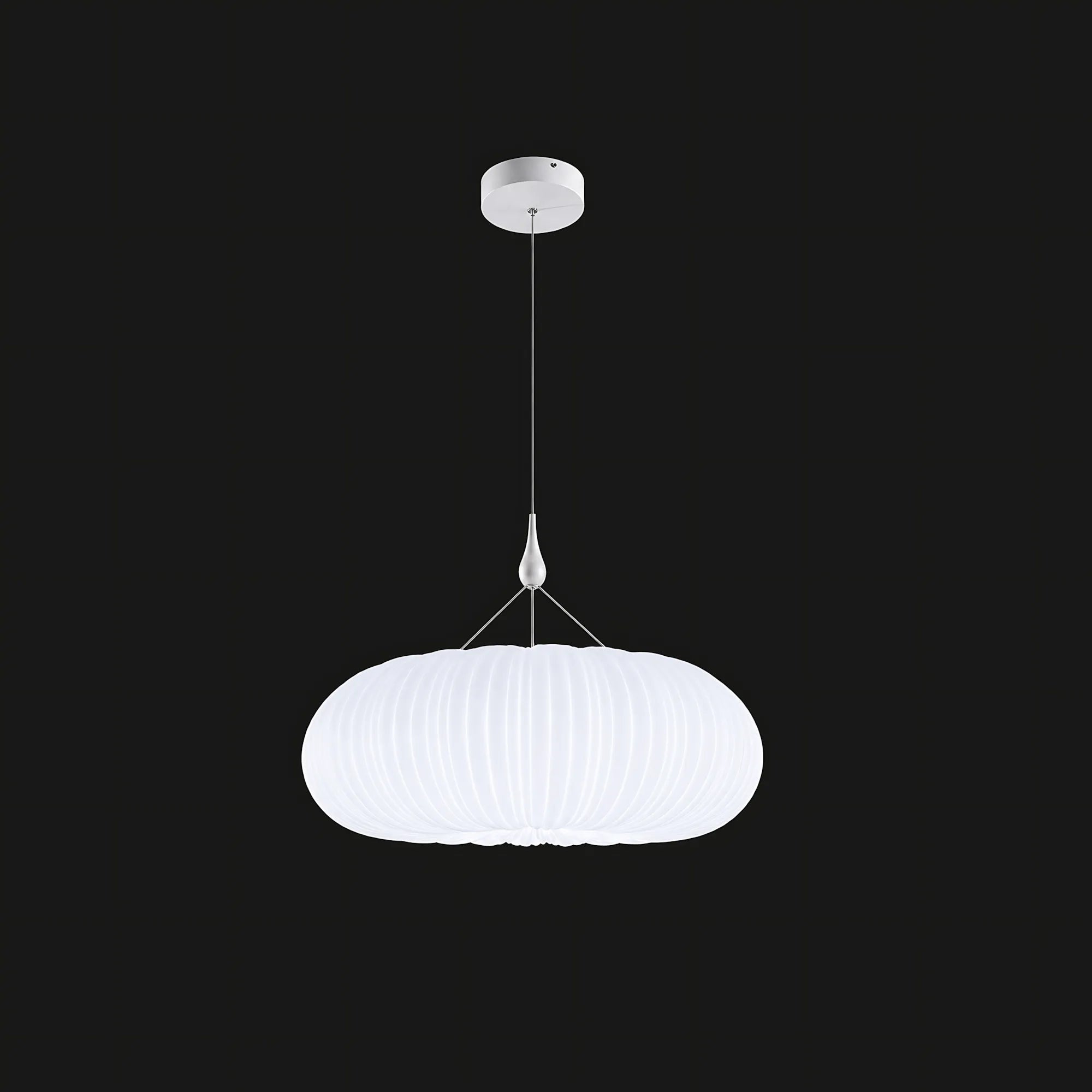 Elara Pleated Remote Dimmable Pendant Light