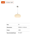 Elara Pleated Remote Dimmable Pendant Light
