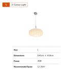 Elara Pleated Remote Dimmable Pendant Light
