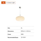 Elara Pleated Remote Dimmable Pendant Light