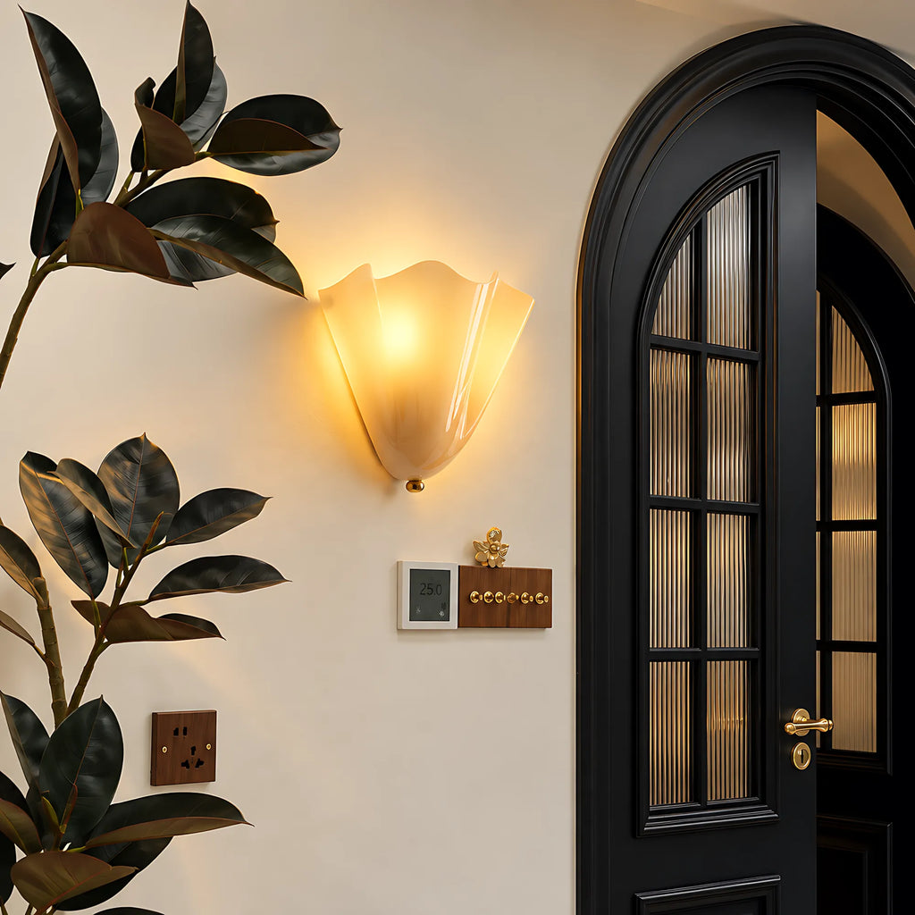Elodie Skirt Glass Wall Light