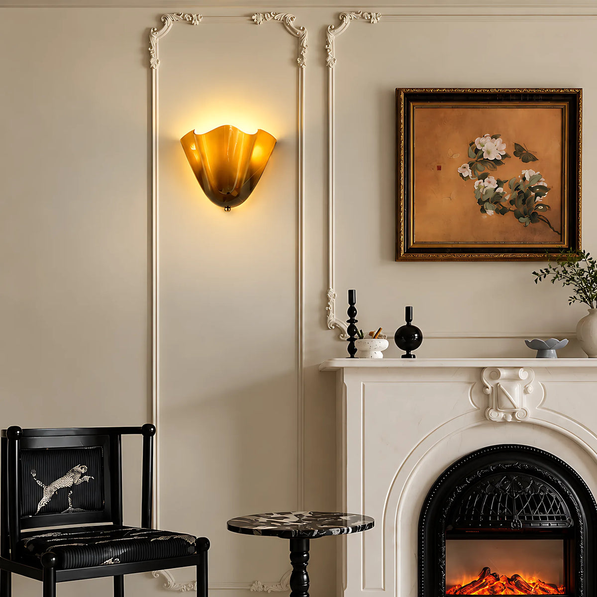 Elodie Skirt Glass Wall Light