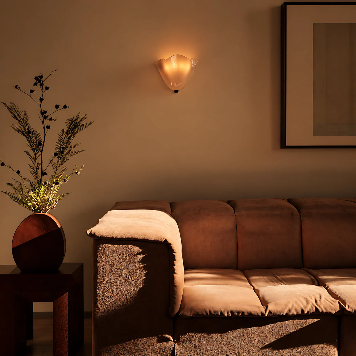 Elodie Skirt Glass Wall Light