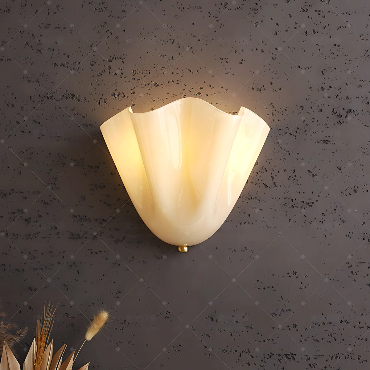 Elodie Skirt Glass Wall Light