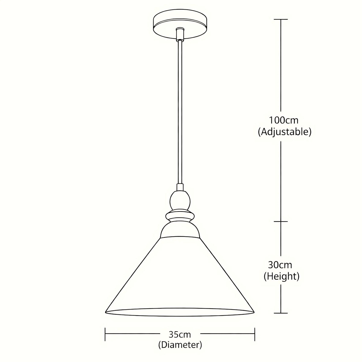 Elowen Mid Century Pendant Light