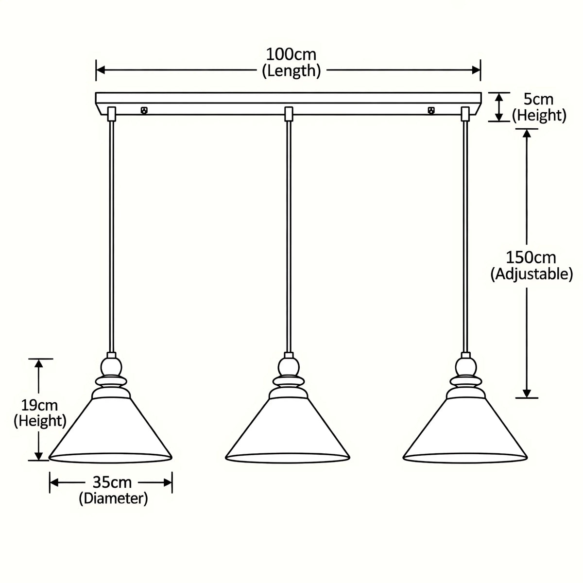 Elowen Mid Century Pendant Light