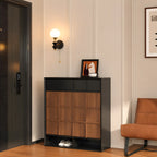 Elowen Opal Glass & Rubberwood Wall Light