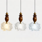 Floravia Solid Wood Flower Pendant Light