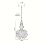 Floravia Solid Wood Flower Pendant Light