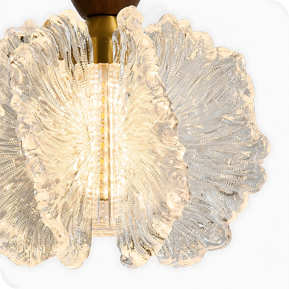 Floravia Solid Wood Flower Pendant Light