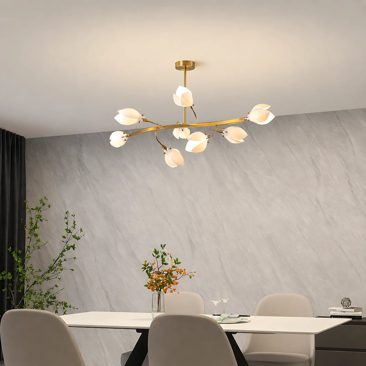Florielle Magnolia Ceramic Pendant Light