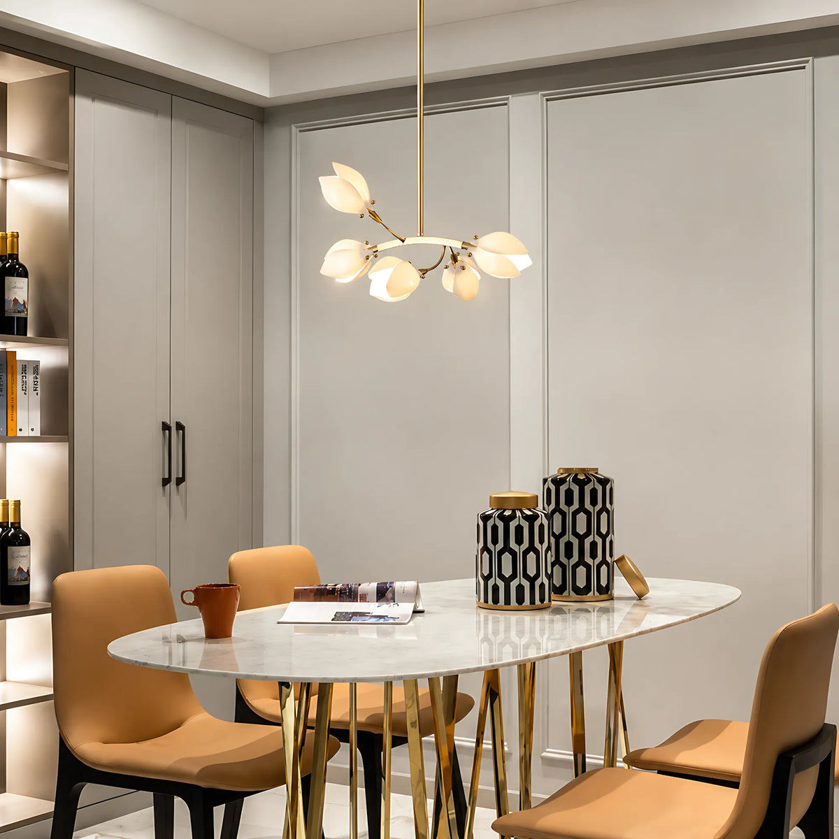 Florielle Magnolia Ceramic Pendant Light