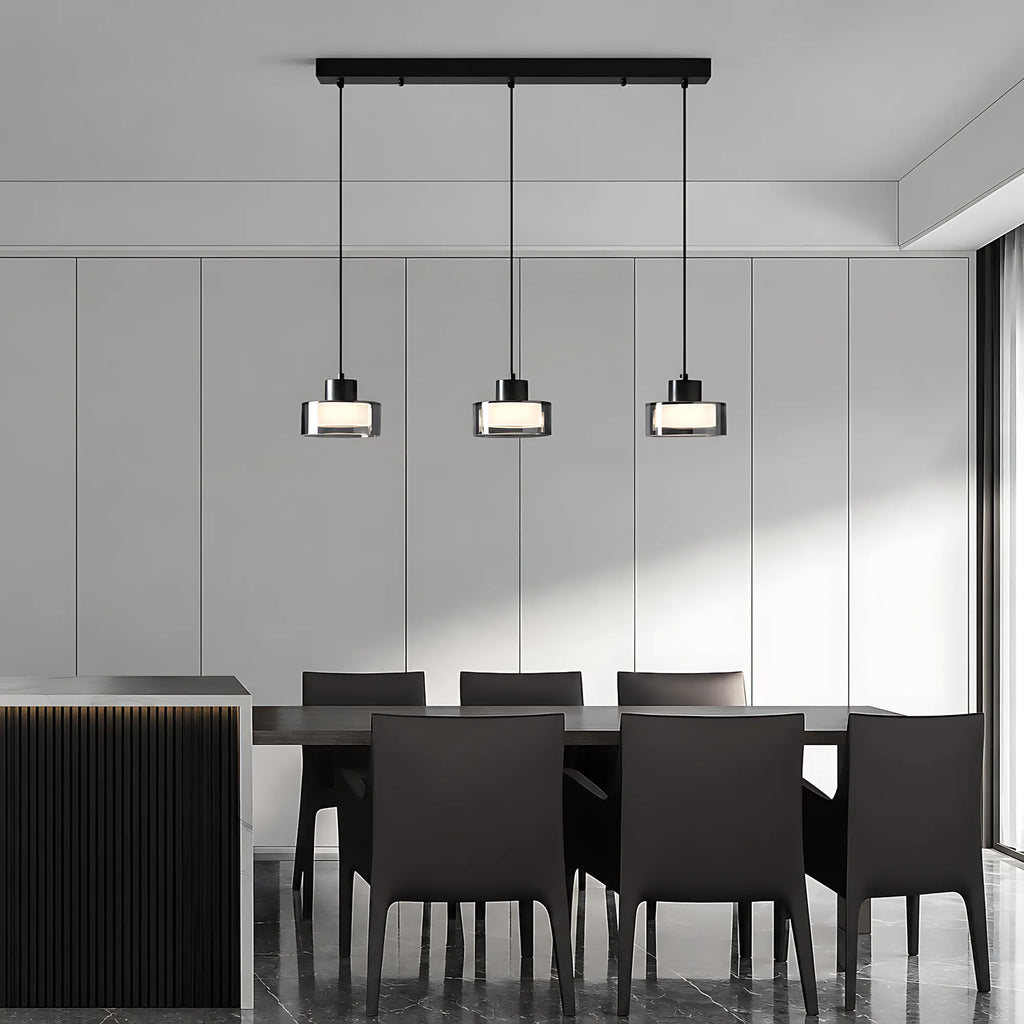 Halo Smoked Glass Pendant Light