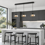Halo Smoked Glass Pendant Light