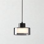 Halo Smoked Glass Pendant Light