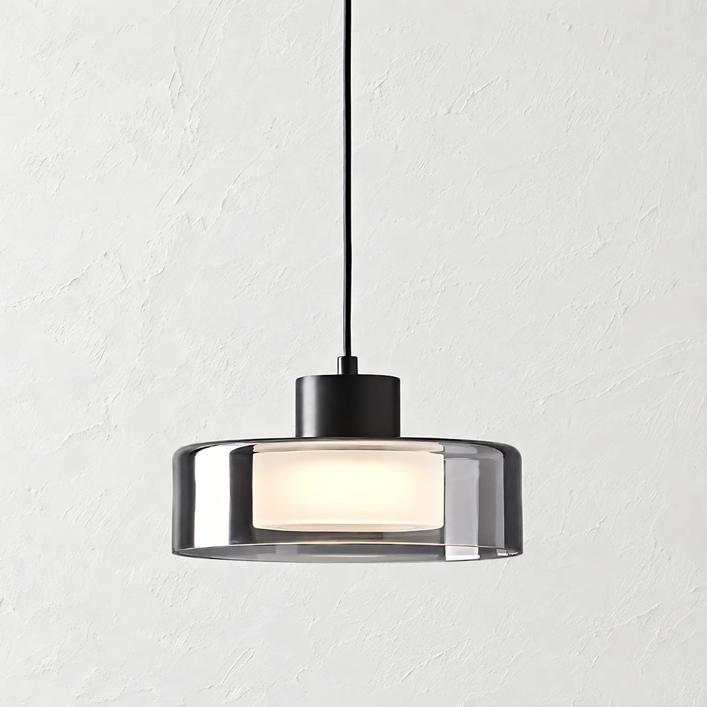 Halo Smoked Glass Pendant Light
