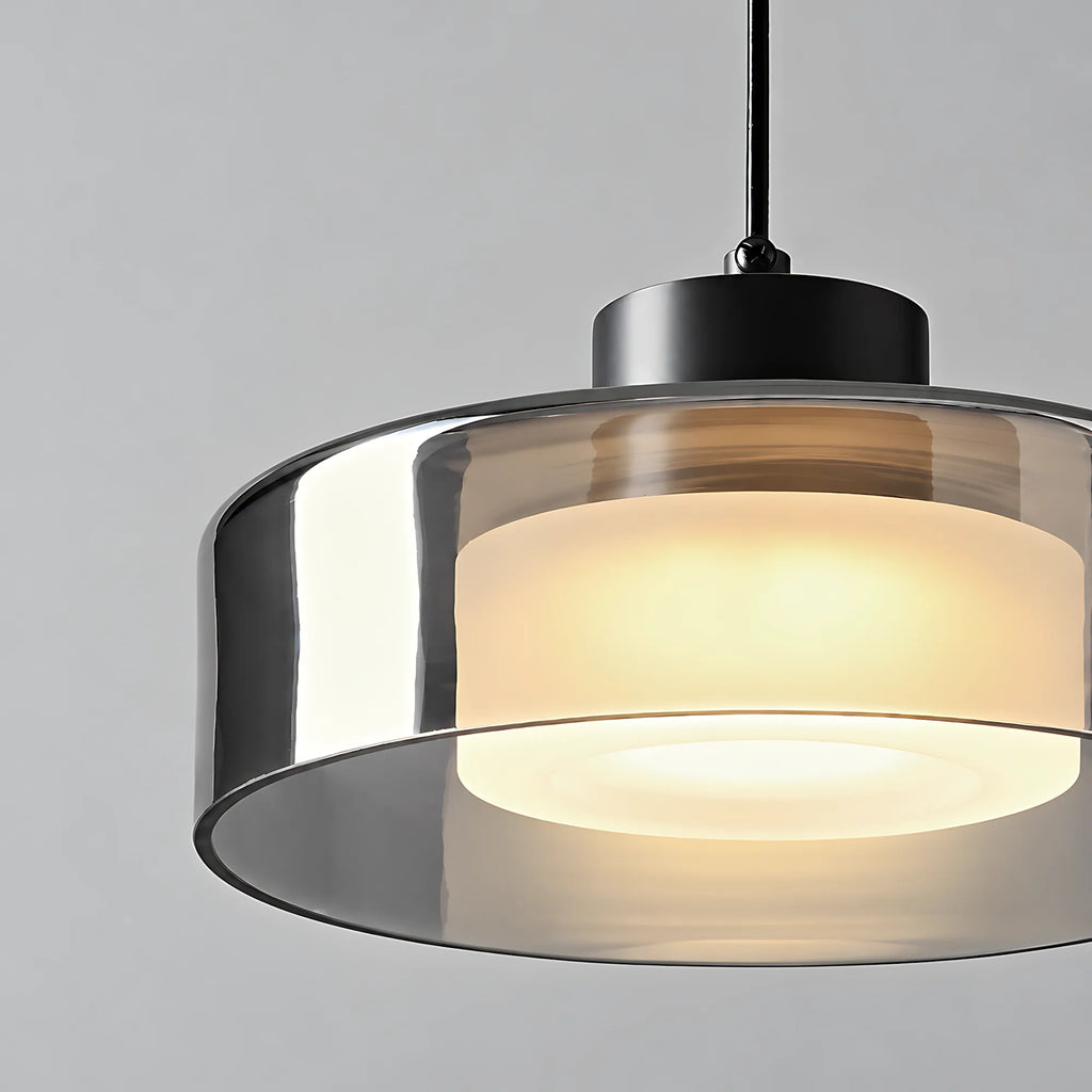 Halo Smoked Glass Pendant Light
