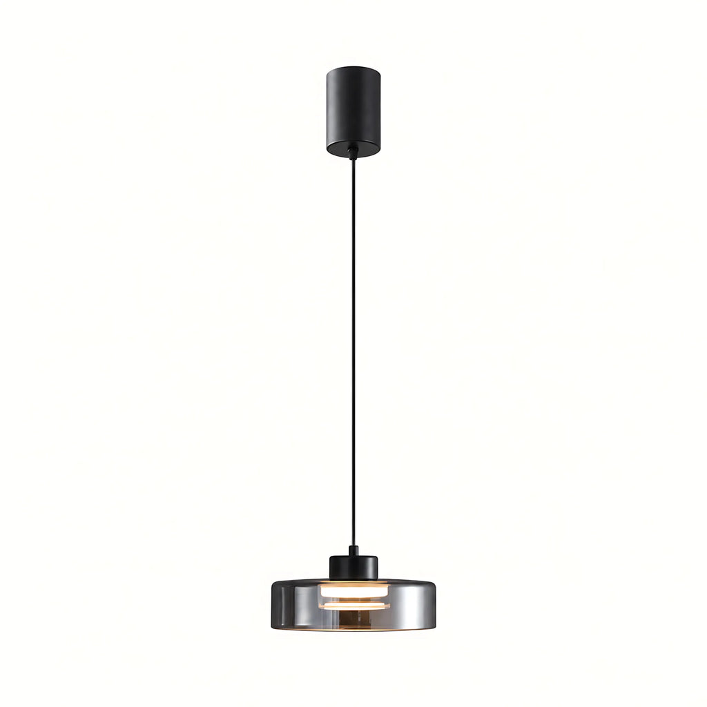 Halo Smoked Glass Pendant Light