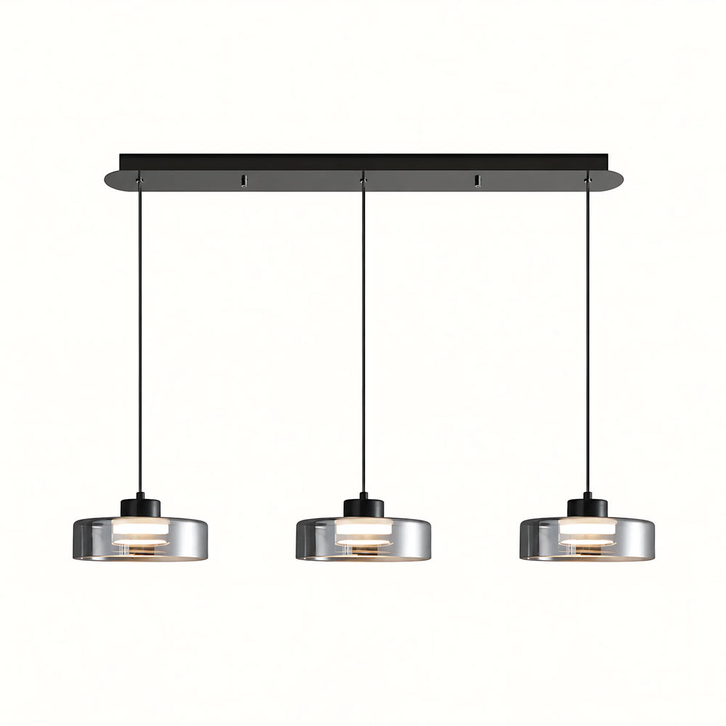 Halo Smoked Glass Pendant Light