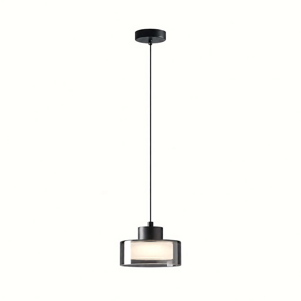 Halo Smoked Glass Pendant Light