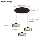 Halo Smoked Glass Pendant Light