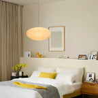 Japanese Oval Rice Paper Pendant Light
