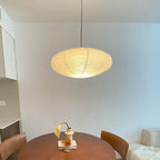 Japanese Oval Rice Paper Pendant Light