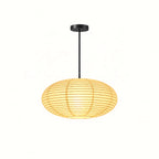 Japanese Oval Rice Paper Pendant Light