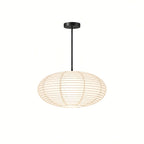 Japanese Oval Rice Paper Pendant Light