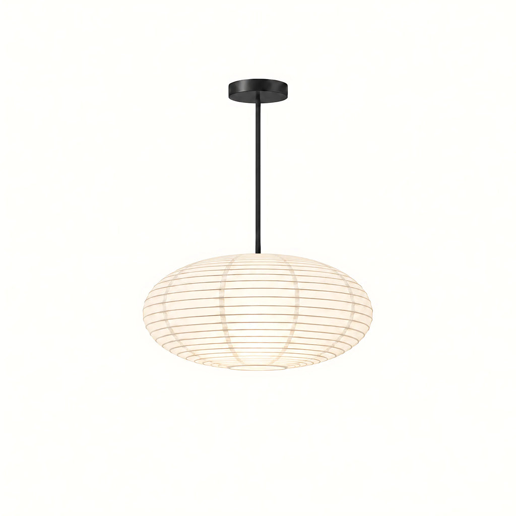 Japanese Oval Rice Paper Pendant Light