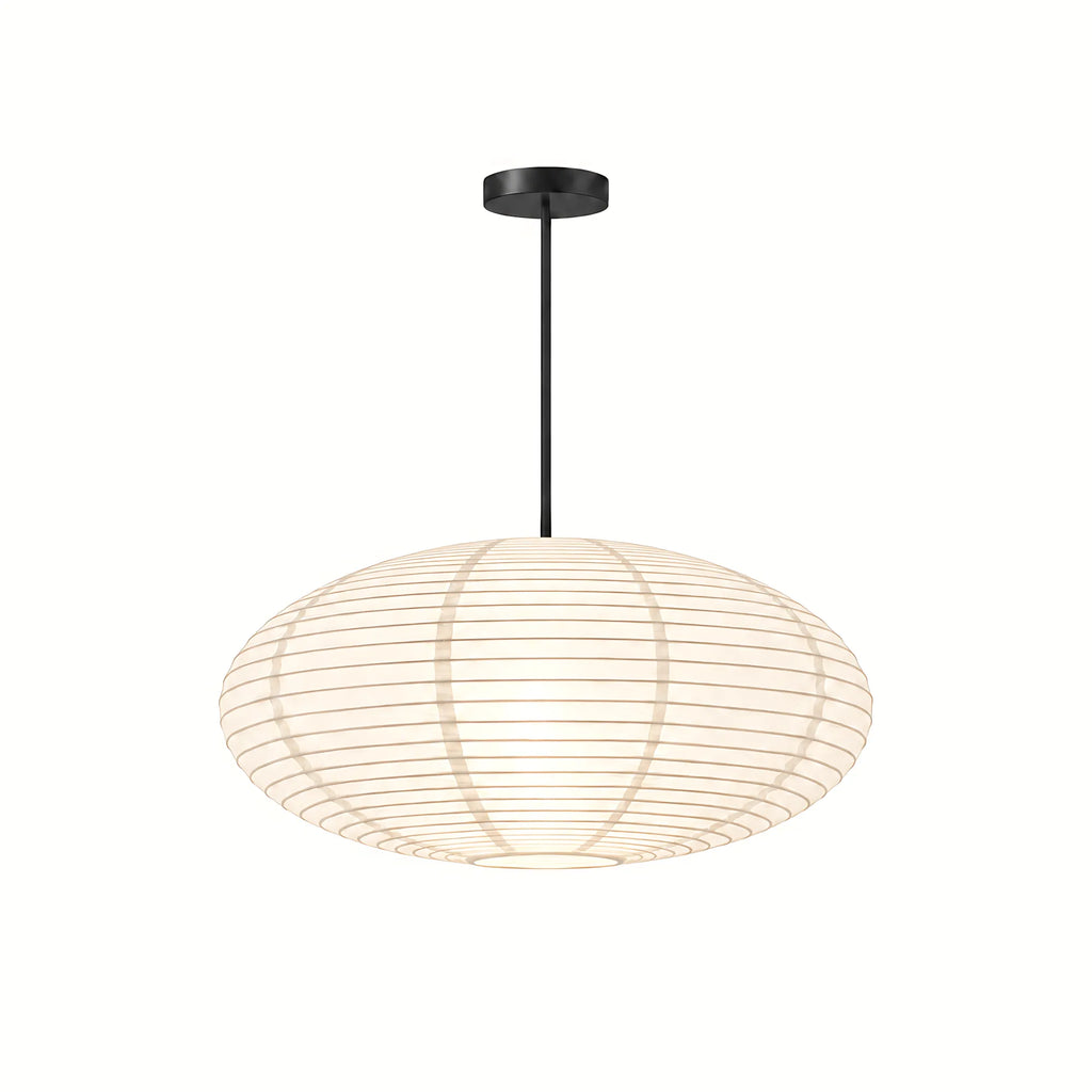 Japanese Oval Rice Paper Pendant Light