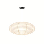 Japanese Oval Rice Paper Pendant Light