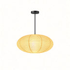 Japanese Oval Rice Paper Pendant Light