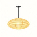 Japanese Oval Rice Paper Pendant Light