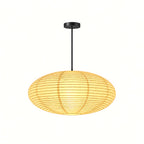 Japanese Oval Rice Paper Pendant Light