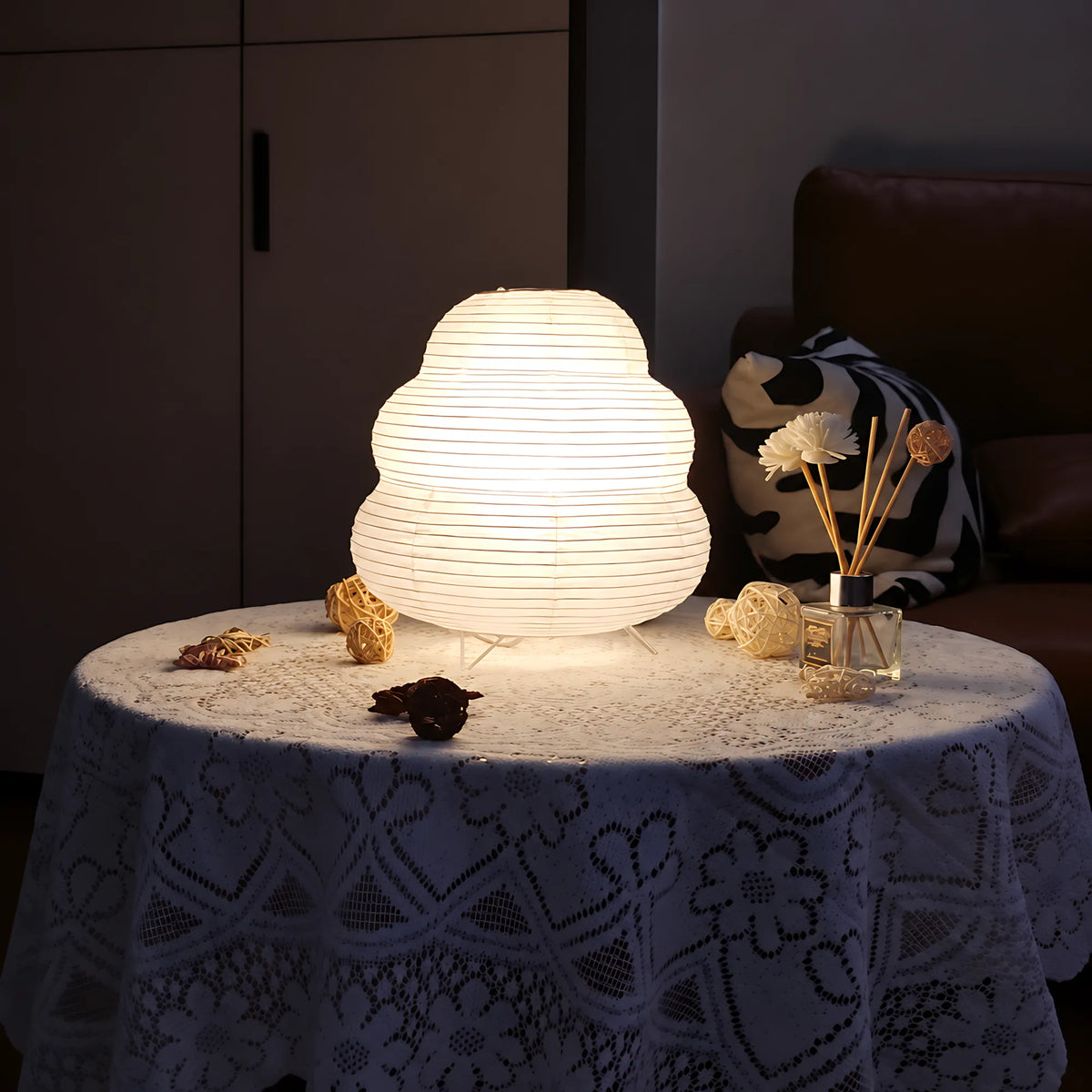 Japanese Rice Paper Table Lamp