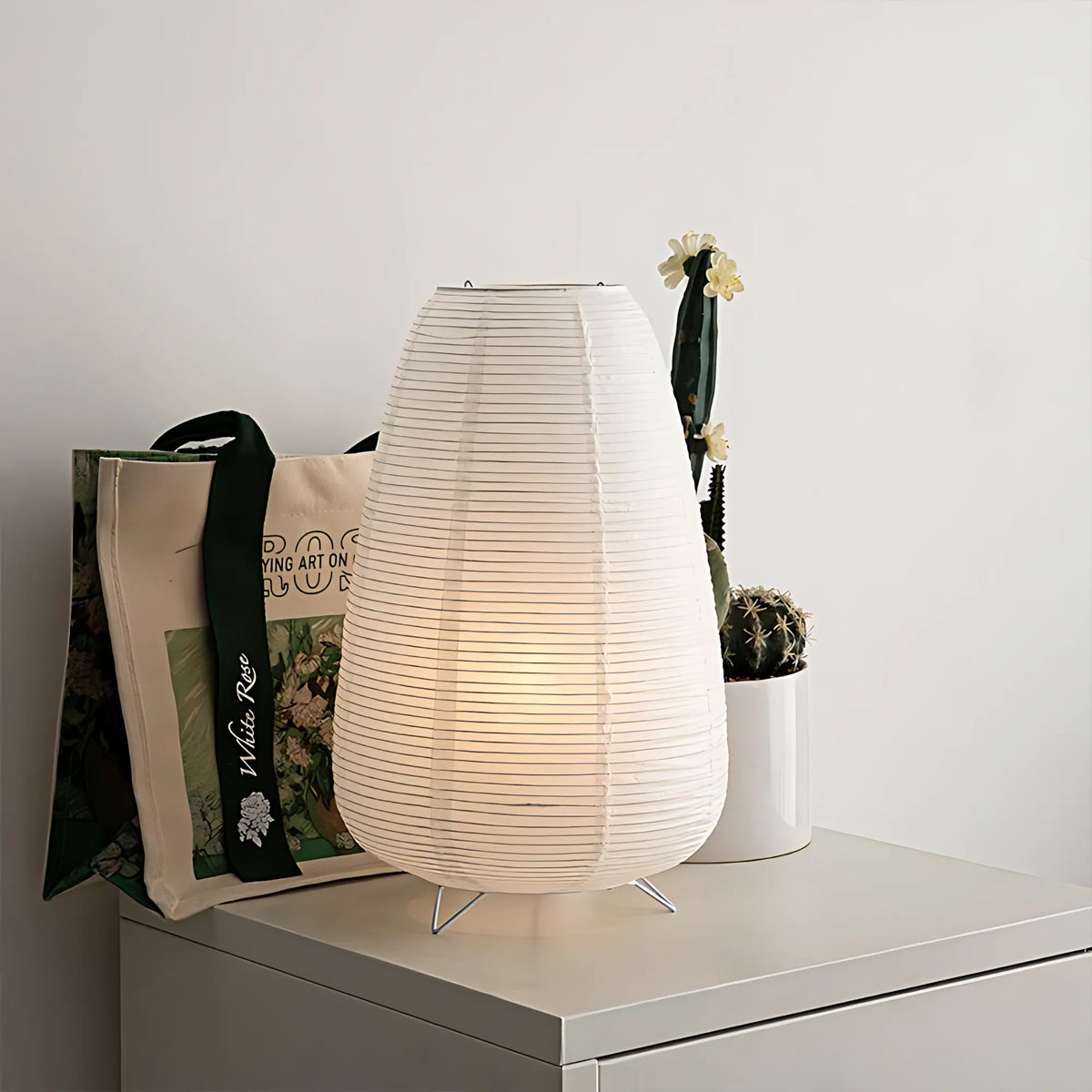 Japanese Rice Paper Table Lamp