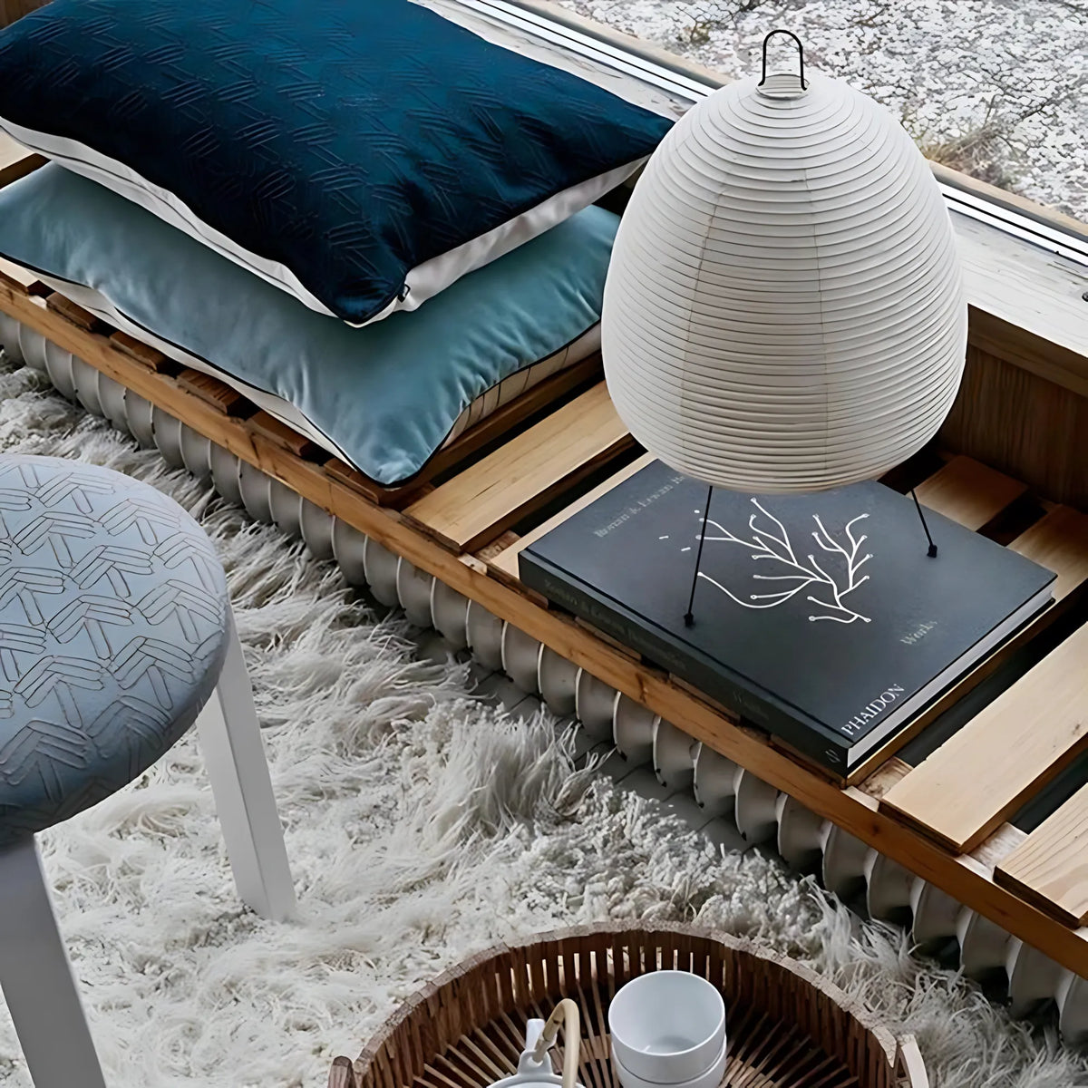 Japanese Rice Paper Table Lamp