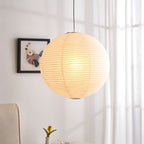 Japanese Round Rice Paper Pendant Light