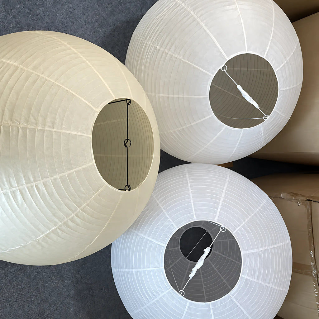 Japanese Round Rice Paper Pendant Light