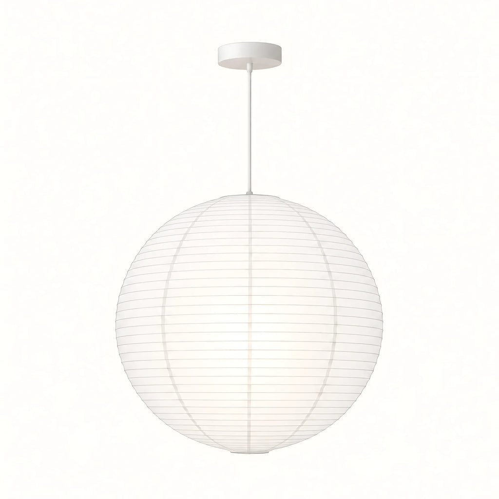 Japanese Round Rice Paper Pendant Light