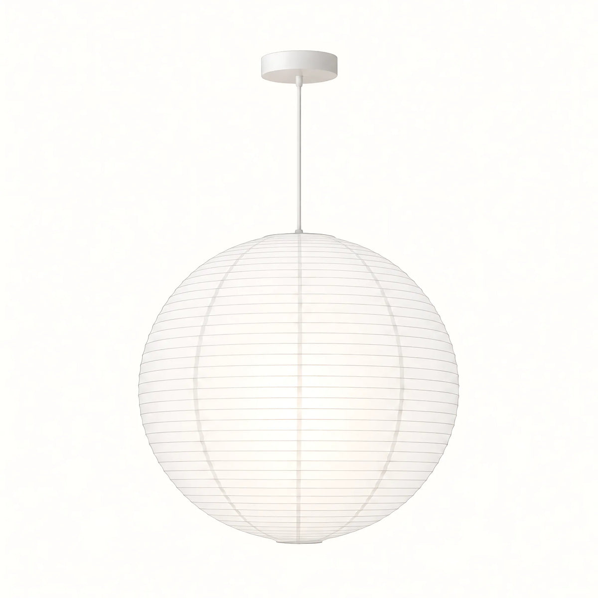 Japanese Round Rice Paper Pendant Light